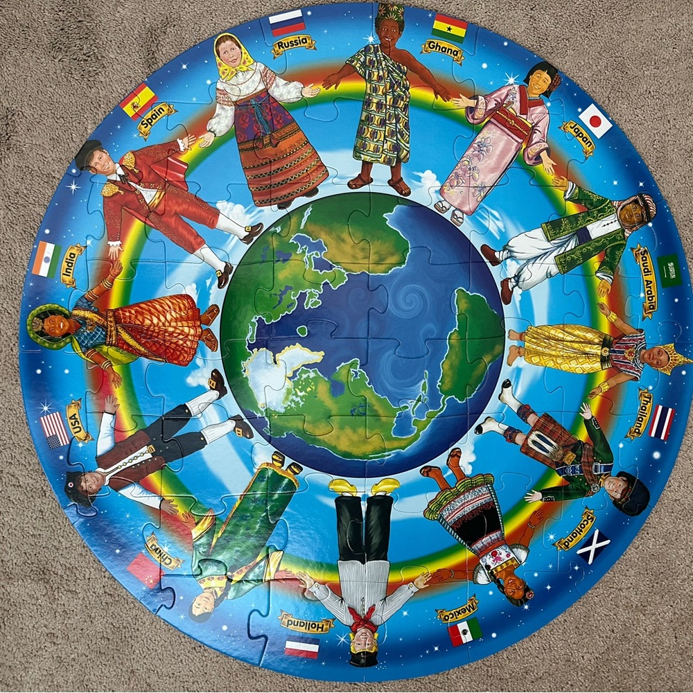 Melissa & Doug Vibrant Circular Floor Puzzle - Picture 2 of 8